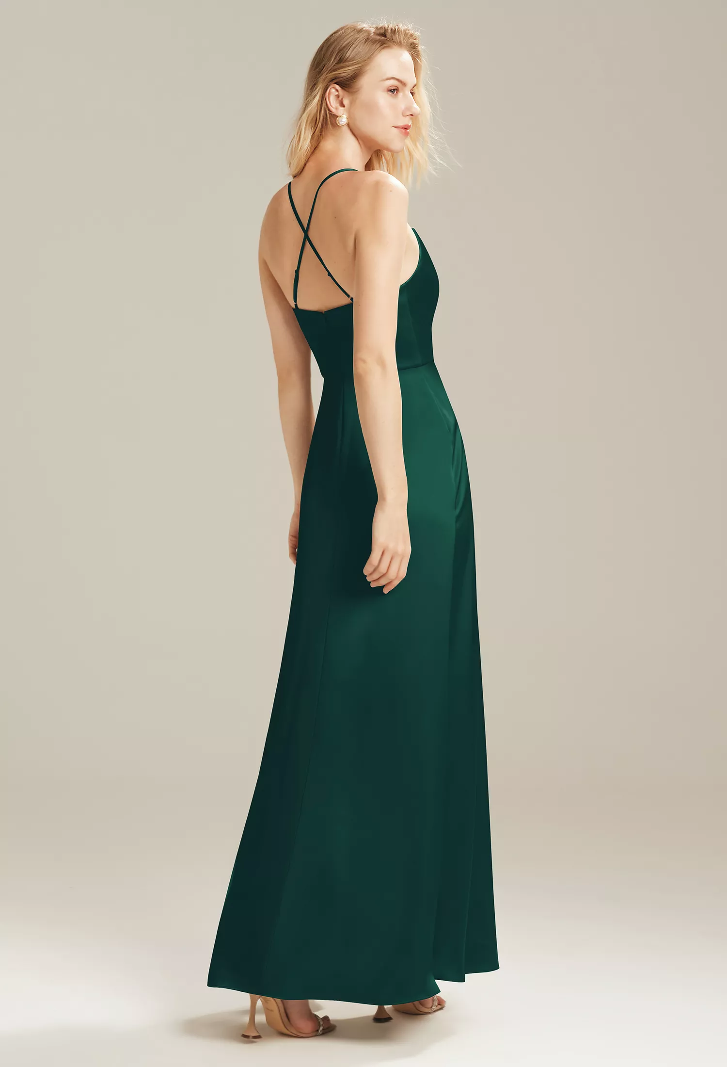 AW Kora Hunter Green  Plus Size Wedding Guest Dresses